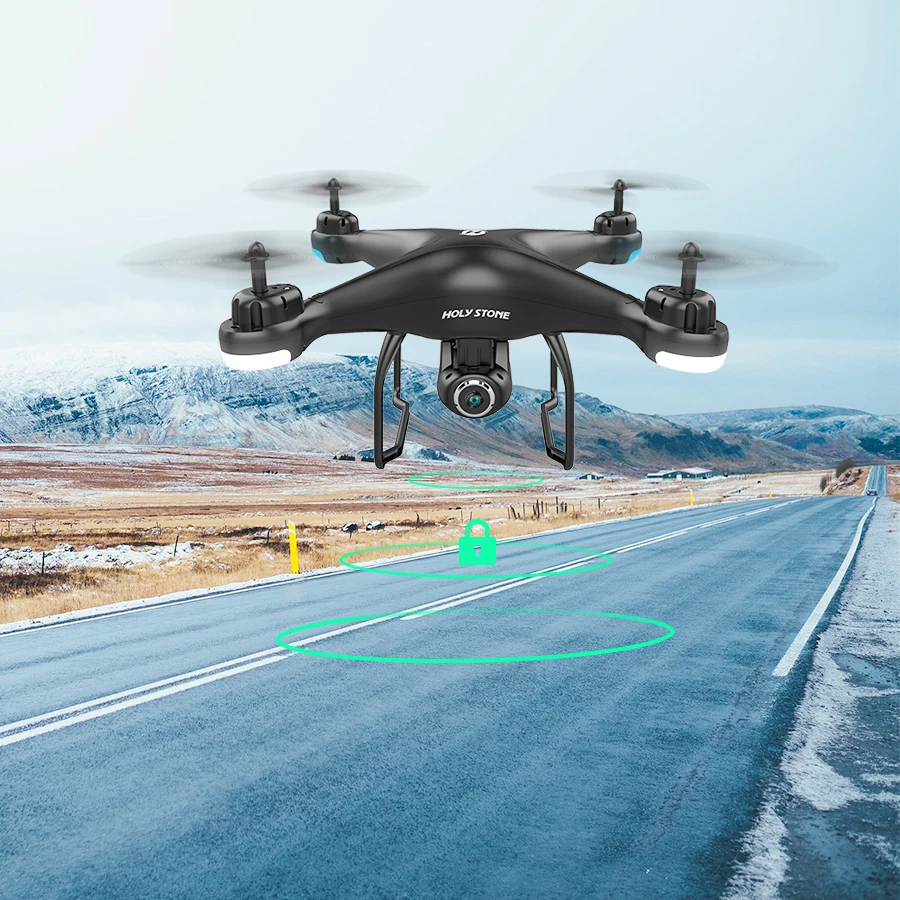 Holy Stone HS120D gps Дрон FPV Wifi видео в реальном времени 1080P HD камера Дрон 18 мин Время полета 2 батареи RC вертолет Квадрокоптер