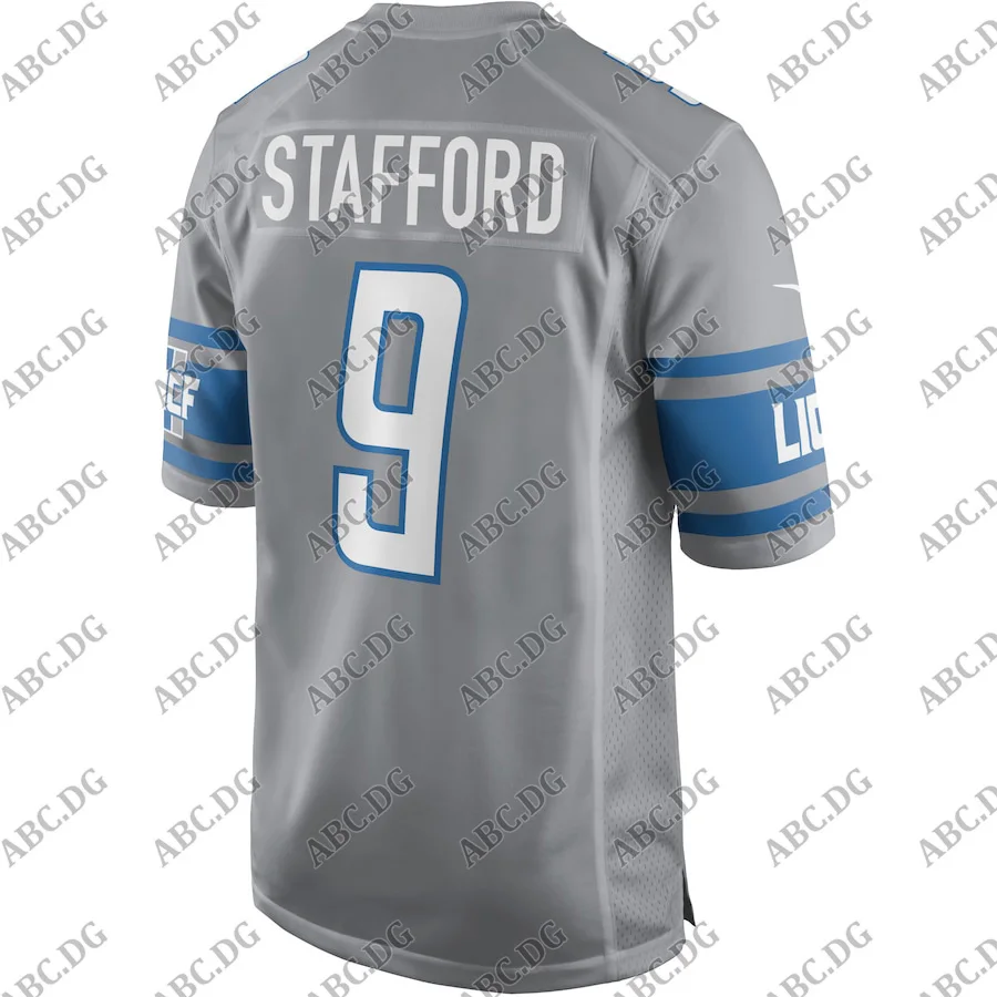 Men American Football Jersey Women Kid Youth Detroit Matthew Stafford Silver Alternate Game | Спорт и развлечения