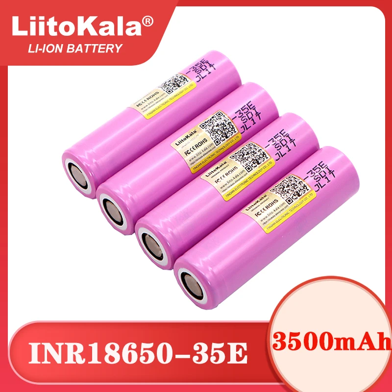 Аккумулятор Liitokala для фонариков оригинальный INR18650-35E 2021 в 3 7 мАч макс. ток разряда