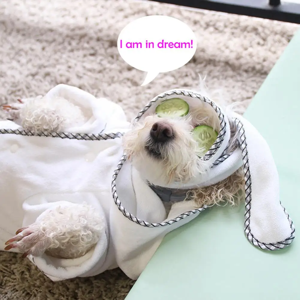 Новый халат для домашних животных пальто собак теплая Пижама кошек