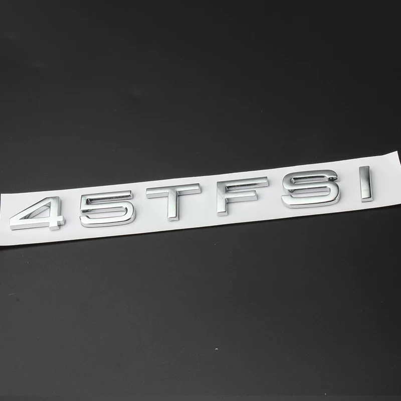 Перемещение автомобиля Стикеры s для Audi A3 A4 A6 Q3 Q5 Q7 30 35, 40 45 50 55 TFSI ограниченное 3D Металлическая Задняя эмблема хвостовая часть значок Стикеры - Название цвета: J