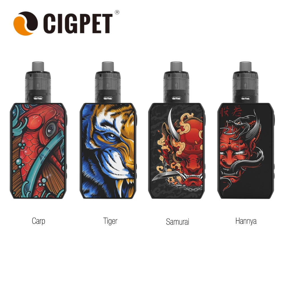 Оригинальный Регулируемый бокс мод CIGPET Capo питание от двух аккумуляторов 18650 макс.