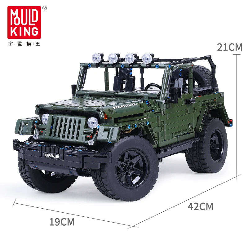 Автомобиль Wrangler с дистанционным управлением совместим Lepining Technic модель искателя