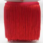 Длина 10152030 см красная кружевная отделка кисточка бахрома Сделай Сам латинское платье аксессуары для сцены декоративные кисточки для штор