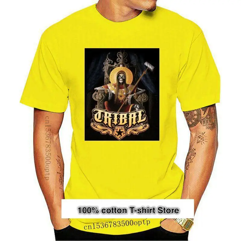 

Camiseta Tribal Gear para hombre, ropa informal con Graffiti, arte callejero, esqueleto, Rey, azul, estilo de verano