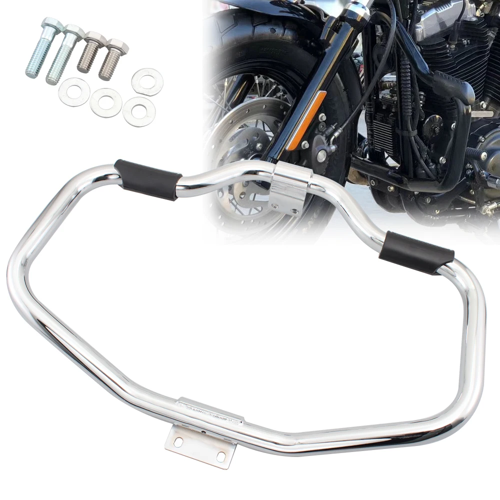 Мотоциклетная Хромированная передняя защита двигателя для Harley Sportster 1200 883 XL 48 72