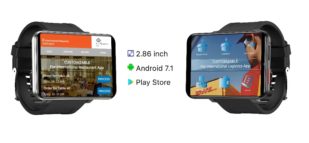 Смарт-часы LEMFO LEMT Android 7,1, 3 ГБ+ 32 ГБ, 2,86 дюйма, поддержка 4G, sim-карты, gps, Wi-Fi, 2700 мА/ч, большая батарея, мужские умные часы
