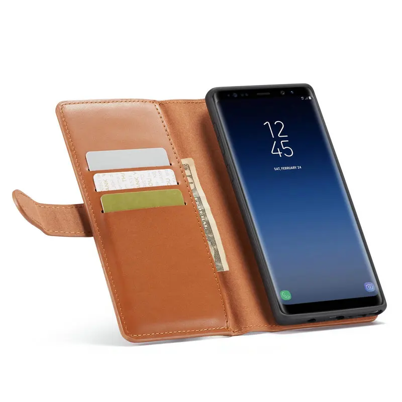 Роскошный деловой чехол Etui для samsung Note 9, чехол на молнии с откидной крышкой для samsung Galaxy Note 9 Note9, чехол-кошелек Note 10 Plus