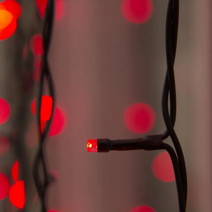 Garland &quotCurtain" street UMS 2 x 6 m 2W LED-1440-220V fixing dark thread red glow | Освещение