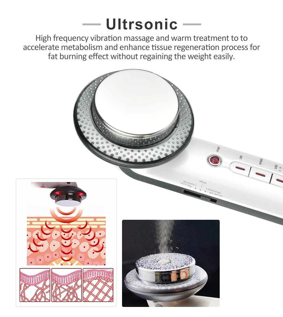 Ультразвуковая кавитация тела мышц похудение коррекция фигуры Сжигание жира