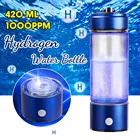 Ионизатор воды из титана 420 мл, устройство для насыщения водородом, генератор супер антиоксидантов, ОВП, два варианта использования, водородная бутылка