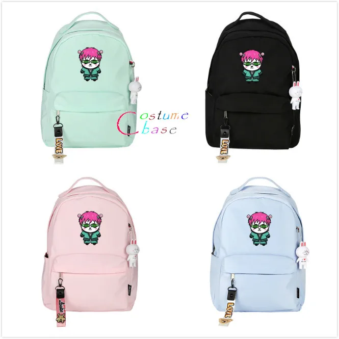 

Школьный ранец аниме Saiki Kusuo No Sai-nan, рюкзак для подростков, дорожный, через плечо для ноутбука, подарок на день рождения