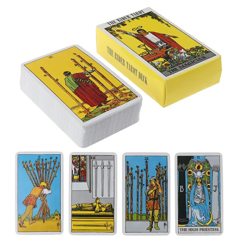 Newest Spanish English version Rider Wait Tarot deck divination fate playing cards board game Spanish divination