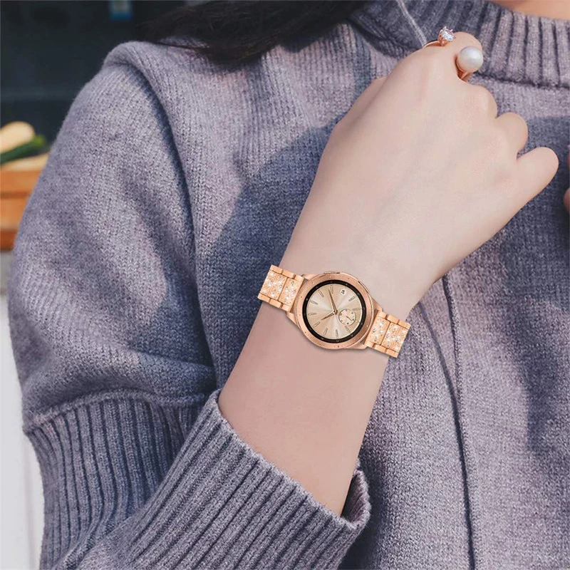 Браслет для часов huawei gt с бриллиантами классический элегантный браслет Samsung Gear S3