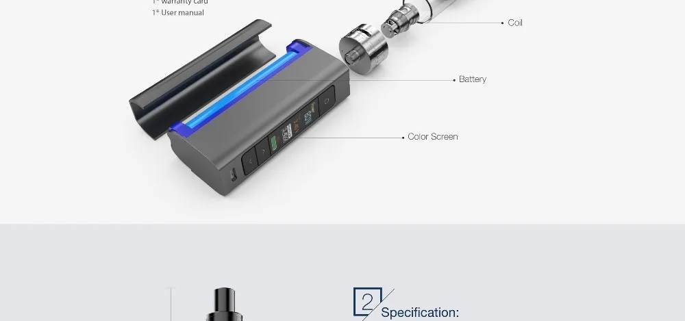 Подарок на бретелях! Vape мод электронная сигарета Move Grand TC 80 Вт коробка мод подходит атомайзер 510 нить 18650 батарея(без батареи