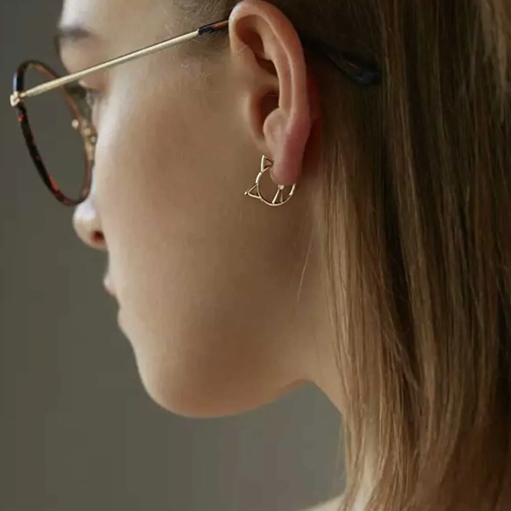 Серьги-гвоздики в форме кошки для девочек 1 пара | Украшения и аксессуары