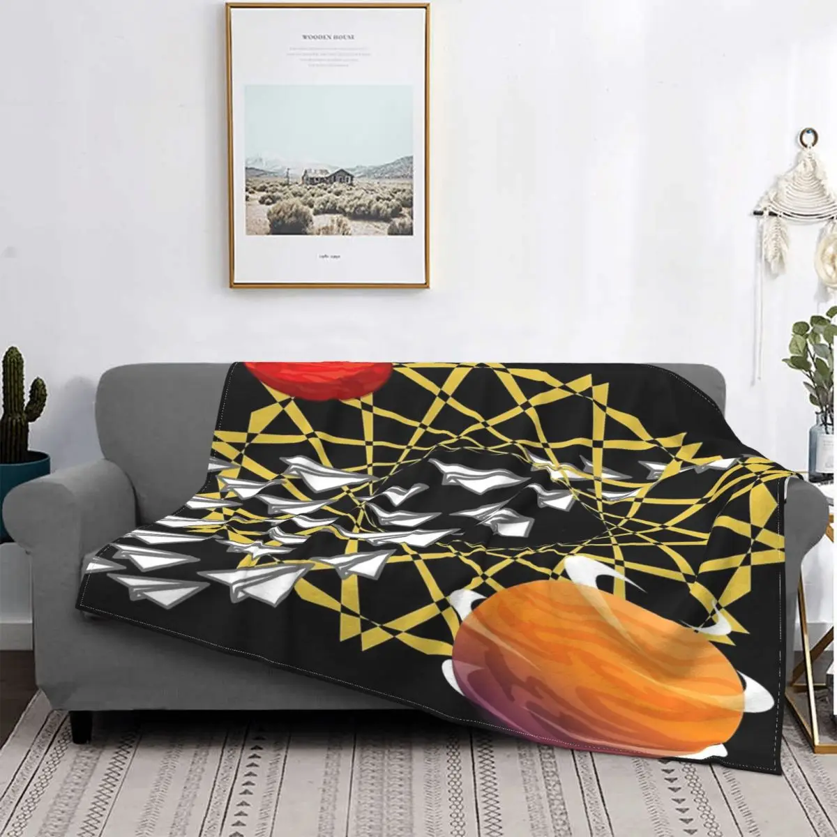 

Galaxy 1-Manta a cuadros para cama, sofra, cama, manta double, funda para дети