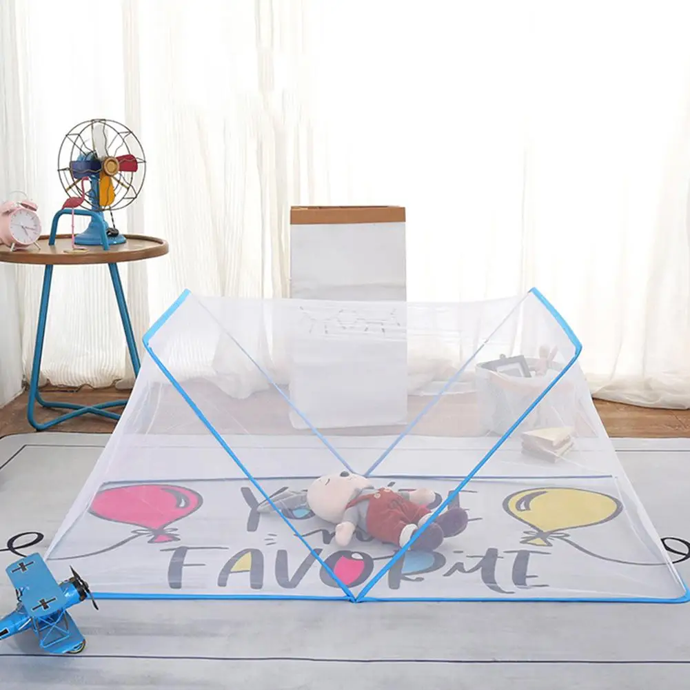 Mosquito Net With Holder Arch Portable Foldable Crib Anti-Mosquito Cover Folding Children's Bed Tent | Дом и сад
