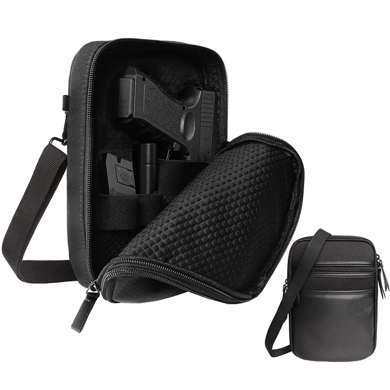 

Gun Bag Tactical Concealed Pistol Pouch Holster Fanny Pack Waist Pocket Handgun Carry Protection Outdoor Flashlight Tool Case