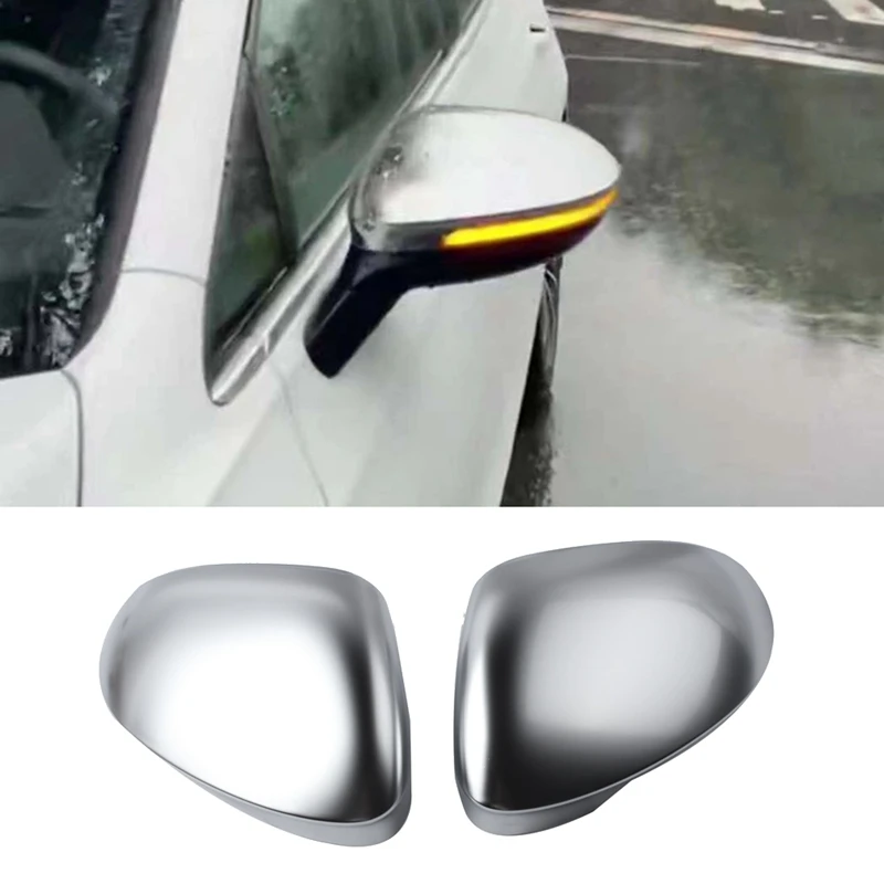 

Car Side Rearview Mirror Cover Wing Mirror Shell for-Golf 8 2020 2021