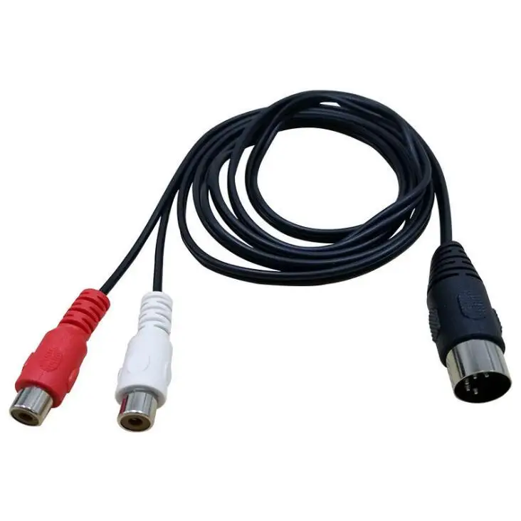 MIDI DIN 5P Male to 2 RCA Phono Female Socket Jack MF аудио кабель 0 5 м | Компьютеры и офис