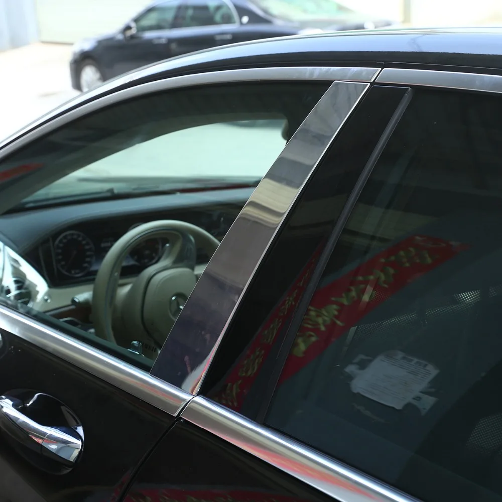 6 шт. для Mercedes Benz W221 S класс S300L S350L S400L S320L S500 S600L 2006-2013 Аксессуары Для Оконной отделки алюминиевый сплав