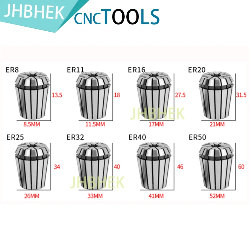 ER11 ER16 ER20 ER25 ER32 пружинная Цанга из стали ER патрон точность 0 008 мм для фрезерного