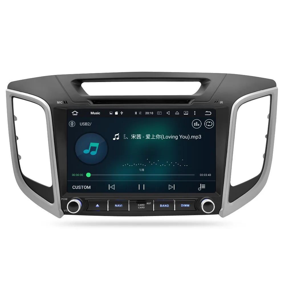 Android 9,0 Автомобильный DVD Радио gps навигатор плеер для hyundai Creta ix25 Мультимедиа Стерео Wi-Fi головное устройство