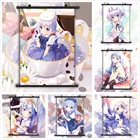 Плакат на стену с изображением кролика Чино кафуу Чино Аниме Манга HD