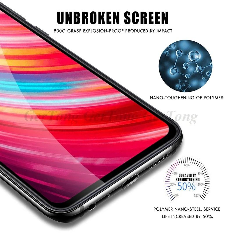 2 в 1 Назад объективе камеры закаленного стекле для Xiaomi редх 8 Примечания Pro Screen