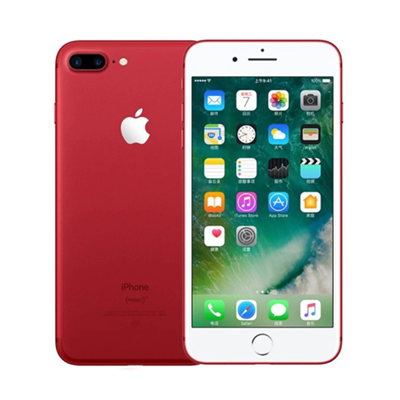 Red Мобильный телефон Apple iphone 8 Plus с шестиядерным процессором iOS 256 Гб ПЗУ 5,5 дюйма 12MP с отпечатком пальца LTE - Цвет: Red