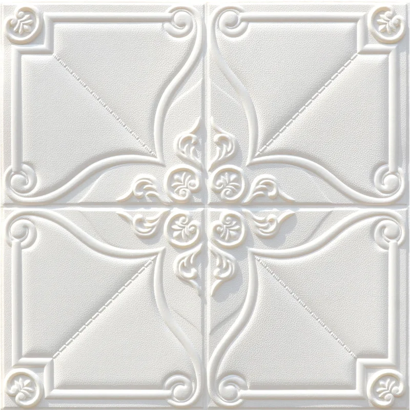 Waterproof Self-adhesive Roof Ceiling Wallpaper 3D Stereo PVC Wall Sticker Living Room TV Background Decor Contact Paper | Дом и сад
