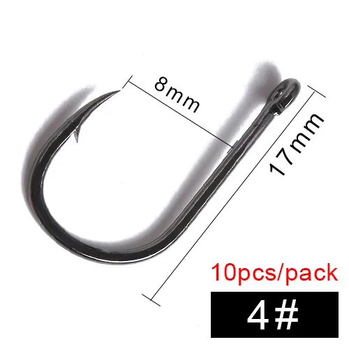 FTK рыболовный крючок ISEMA 3#-12# Привет карбоновые рыболовные крючки для ловли карпа - Цвет: size 4