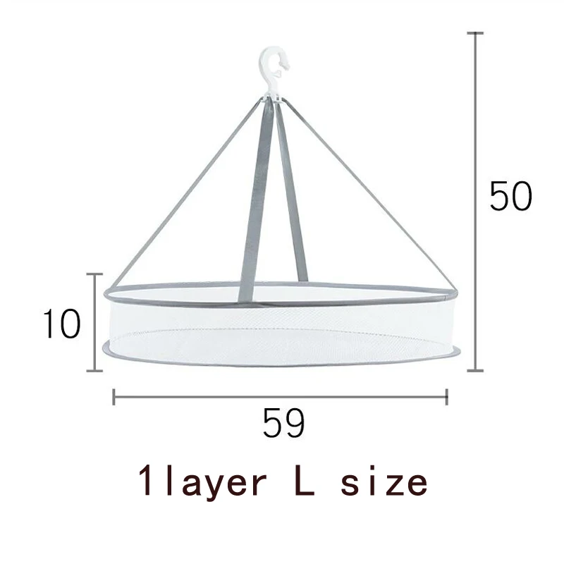 1layer L size Корзина для одежды, садовая сушильная одежда, корзина для одежды, сушильные носки, нижнее белье, сетчатый карман - Цвет: 1layer L size