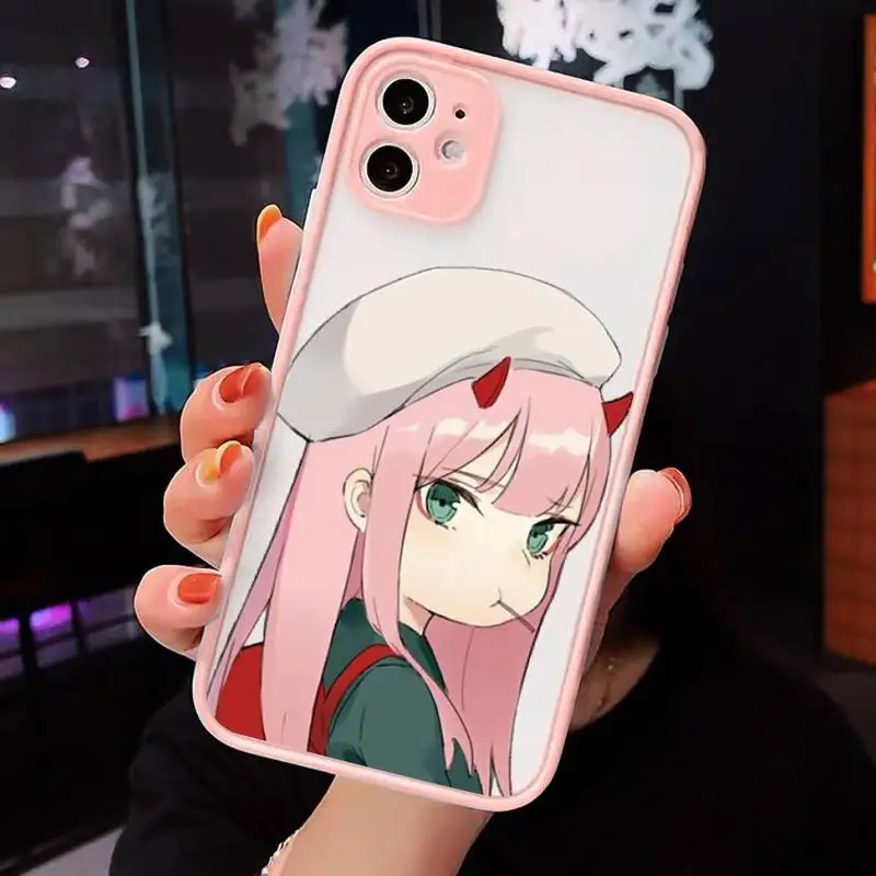 

Zero Two Darling in the FranXX Anime Phone Cases matte transparent For iphone 7 8 11 12 plus mini x xs xr pro max cover