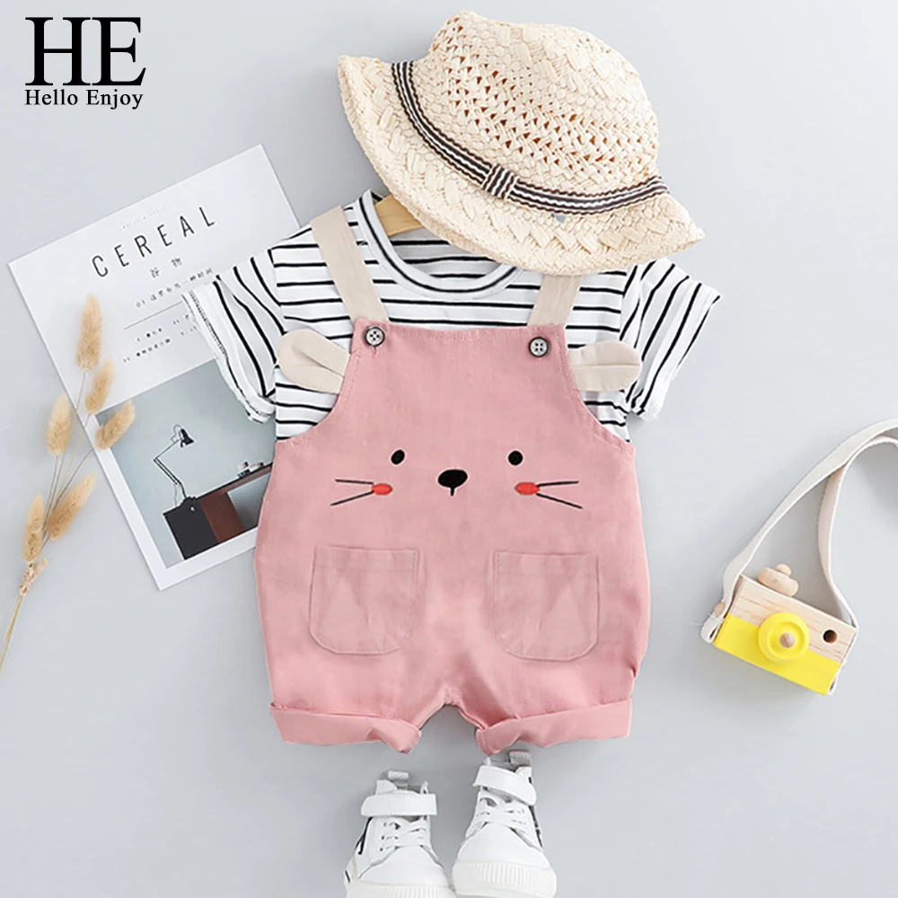 Одежда для маленьких мальчиков HE Hello Enjoy комплекты осенней одежды младенцев топы