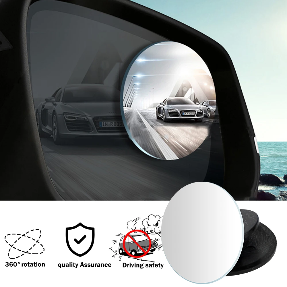 2 Pieces/Set Car Rearview Mirror Convex 360 Wide Angle for Vehicle Side Blindspot Blind Spot | Автомобили и мотоциклы