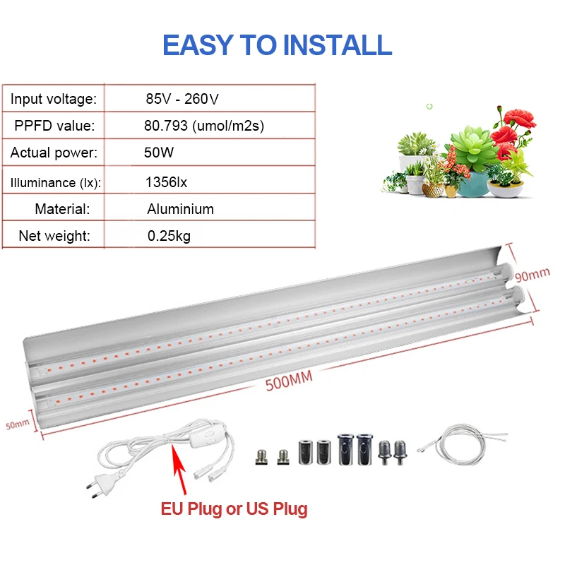 Светодиодный светильник для выращивания растений 4 шт. 200 Вт|Промышленные