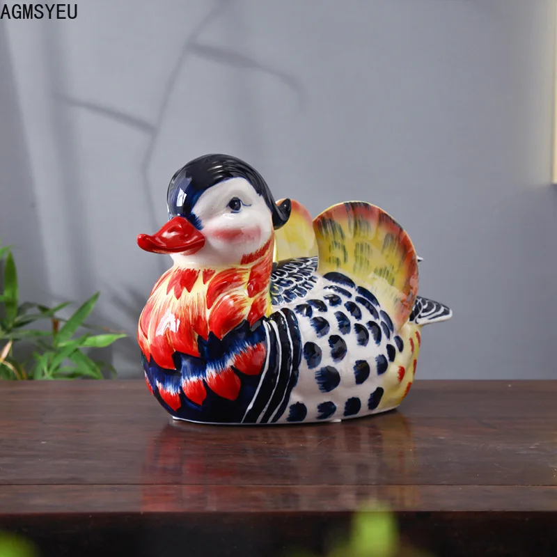 AGMSYEU новый китайский творческий животных Скульптура Керамика ремесла украшения