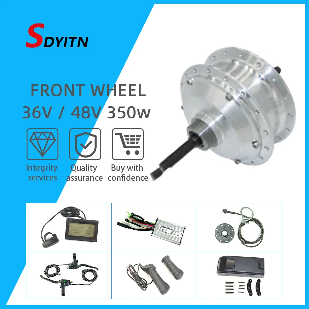 SDYITN Eletrica 36v350w электрический велосипед комплект переднего приводного двигателя