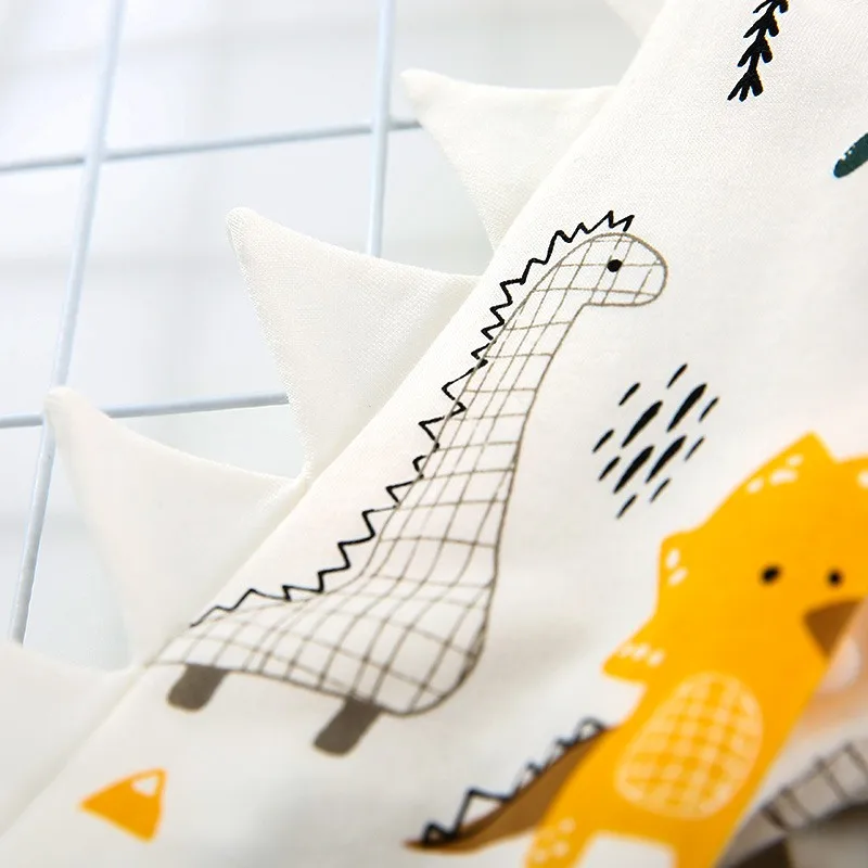 

Dinosaur Soft Children Baby Clothing Casual Fashion Cute Long Sleeves Cartoon Dinosaur Decoration Buttons Jumpsuit Romper New