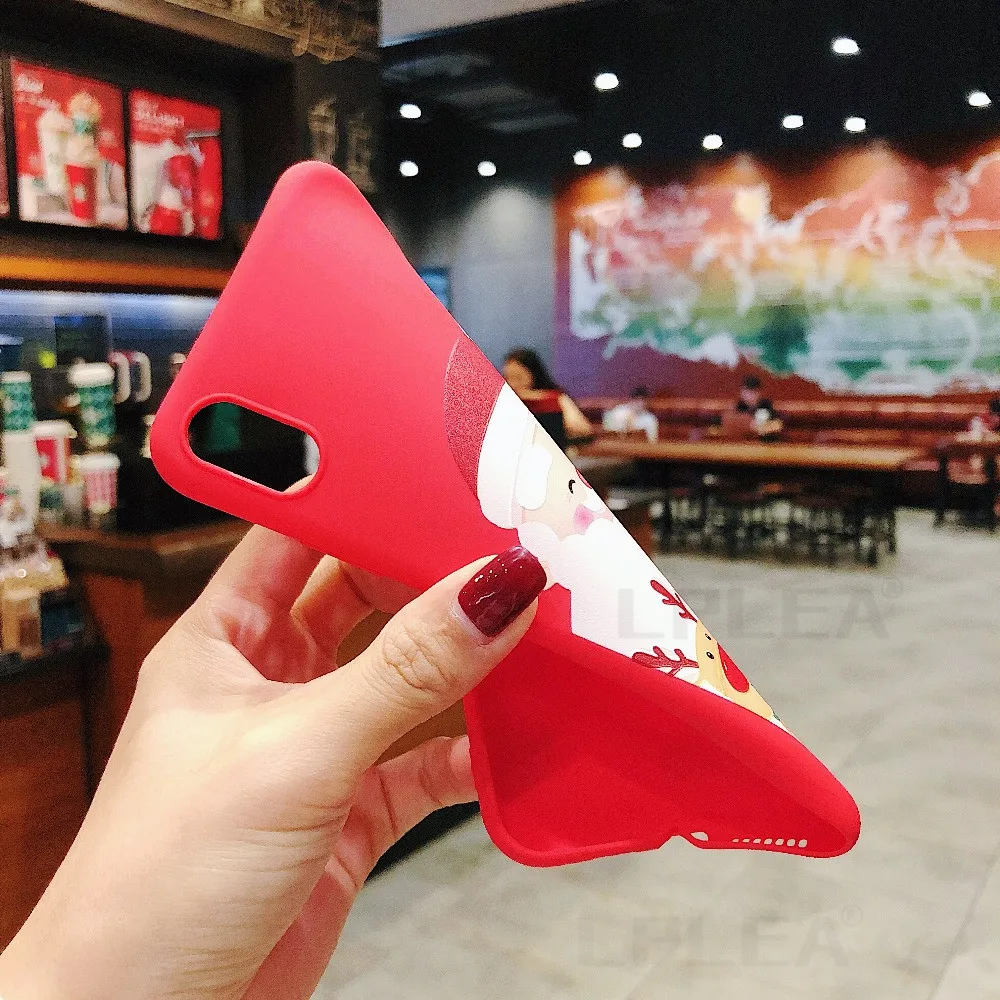 Рождественский мультяшный противоударный чехол для телефона для iPhone 11 чехол XR 7 8 Plus X подарок мягкий чехол для iPhone 11 Pro XS Max 6 6s Plus 5S SE