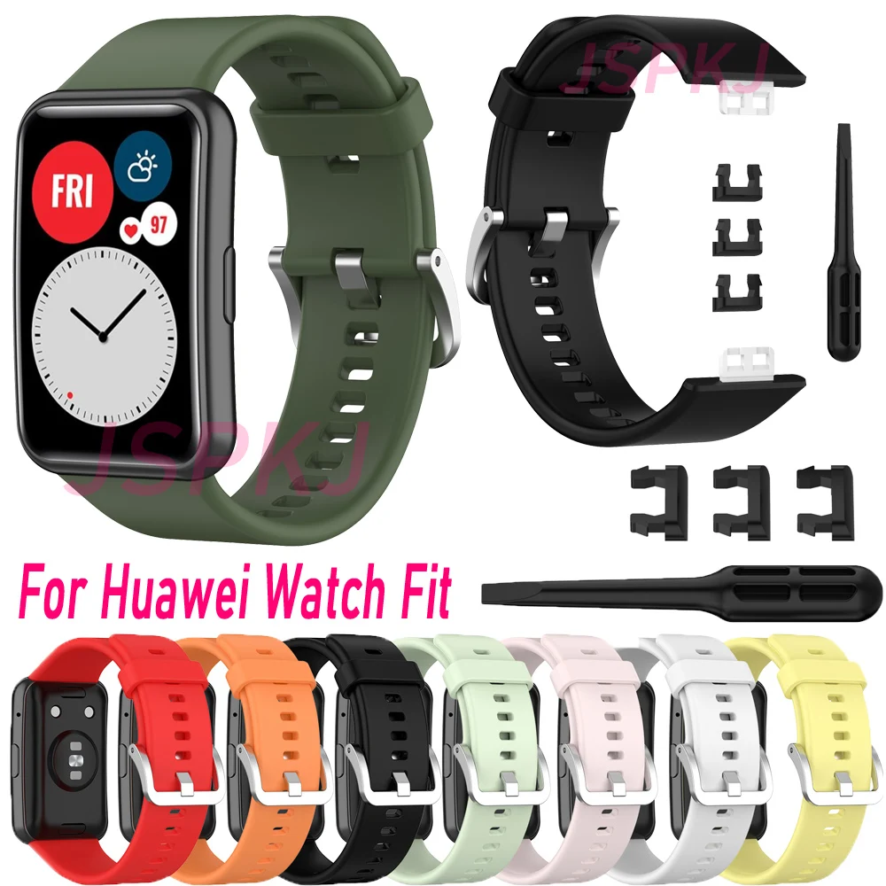 

Ремешок силиконовый для Huawei Watch FIT, сменный Браслет для наручных часов Huawei fit 2020, аксессуары для умных часов