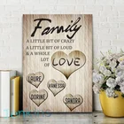 Винтажный постер с именем семьи и принтом на заказ, настенная Картина на холсте, персональный подарок для семьи, гостиной, домашний декор