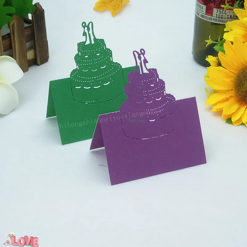 100 шт. лазерная вырезка торта романтические свадебные пригласительные открытки