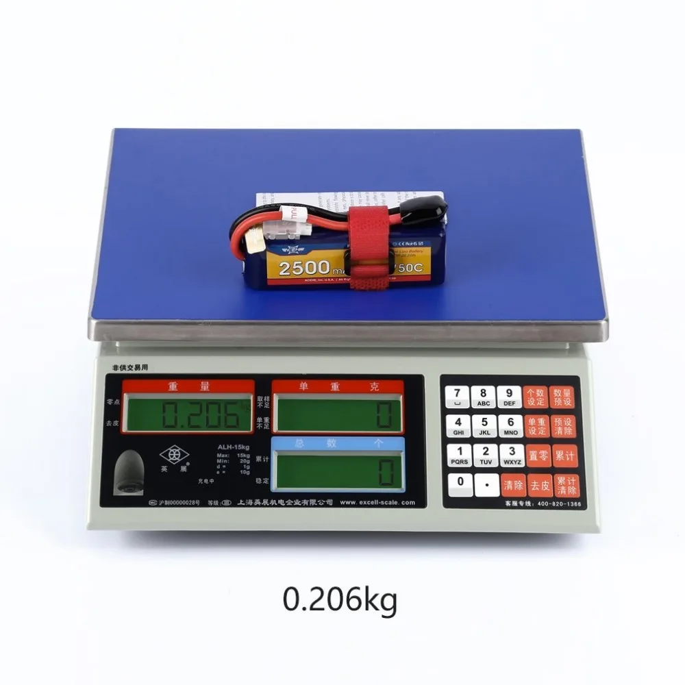 1 шт. ACEHE 11,4 V 2500mAh 50C 3S1P 28,5 WH с XT60 вилкой высокого напряжения Lipo батарея