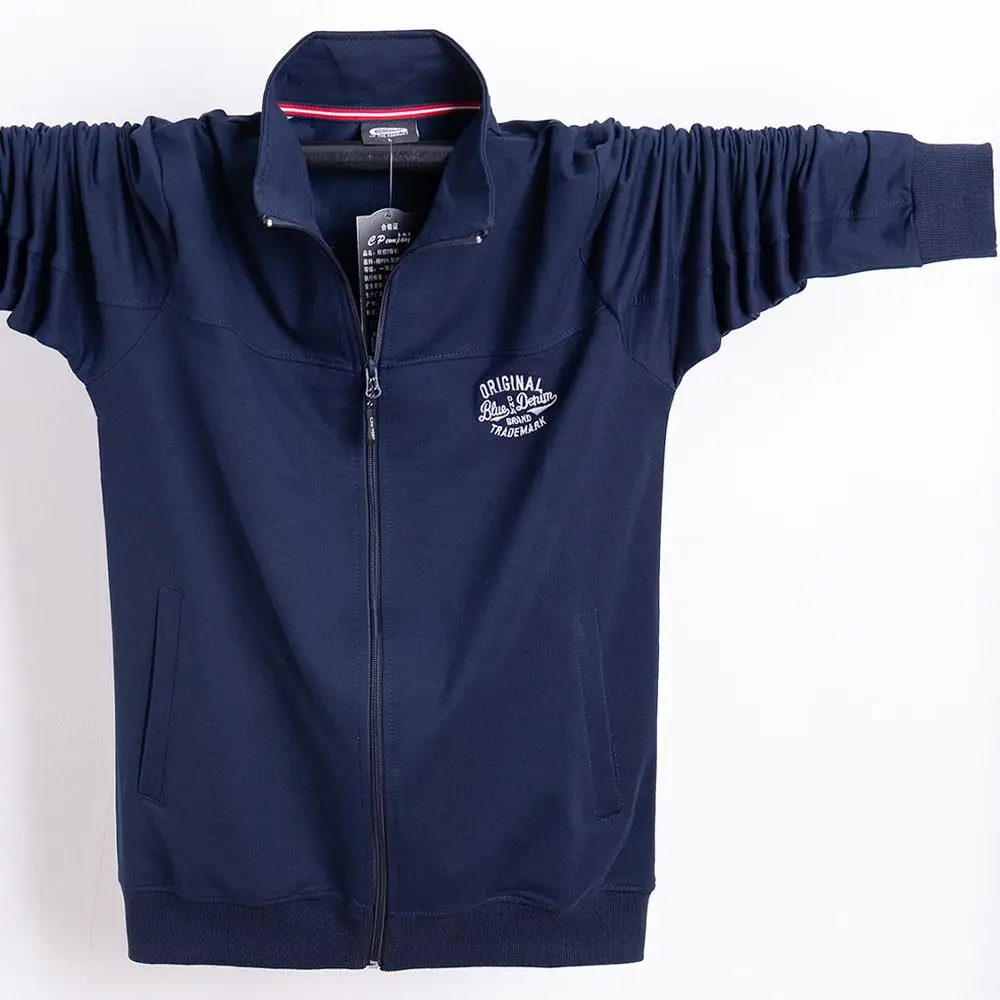 

Plus-size 4XL 5XL 6XL 95% Cotton Pure Color Casual Long Sleeve Men Sweatshirt Loose-fitting Red Blue Green 110KG 120KG Clothing