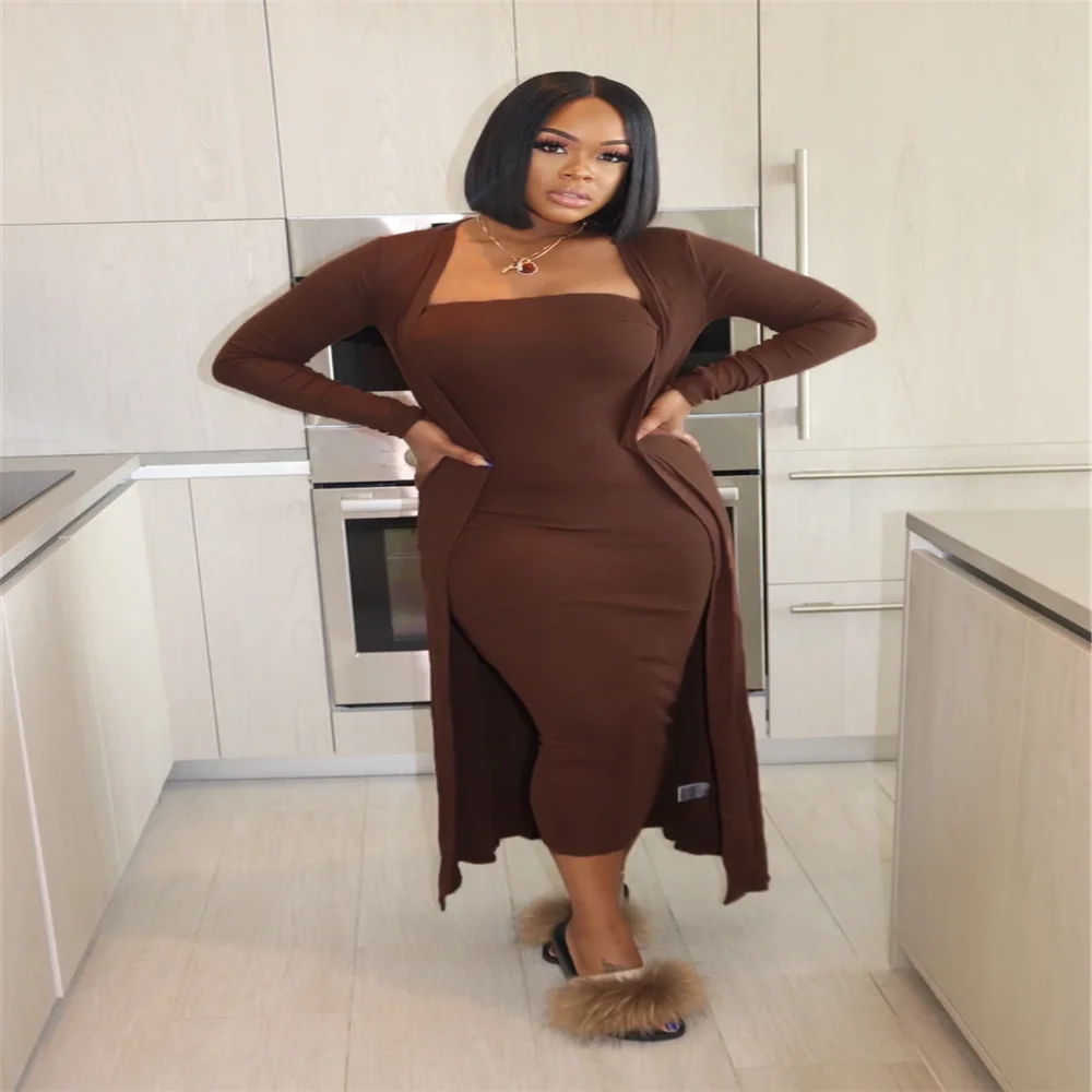 R6322 New ebay Europe and America wishfba sexy bra solid color casual dress coat two sets available from stock