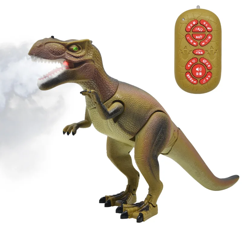 Коричневый Динозавр RC робот модели животных детские игрушки крупная имитация тираннозавр смарт-спрей с динозавром для детей младшего дошкольного возраста игрушки - Цвет: Коричневый