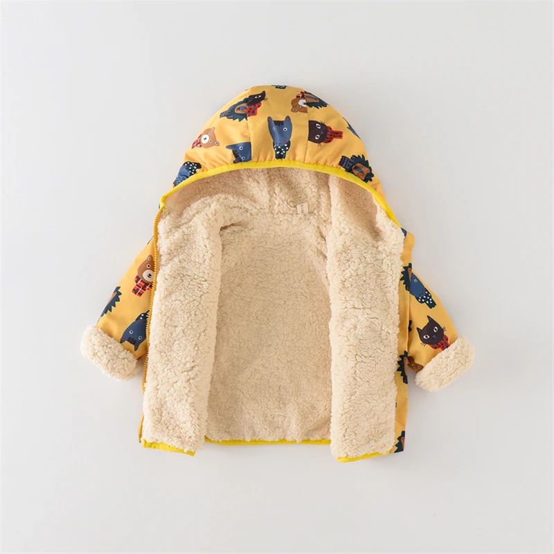 Детская теплая куртка для мальчиков и девочек с капюшоном вельветовое детское